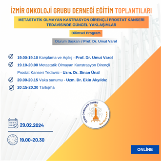 Metastatik Olmayan Kastrasyon Dirençli Prostat Kanseri Tedavisinde Güncel Yaklaşımlar