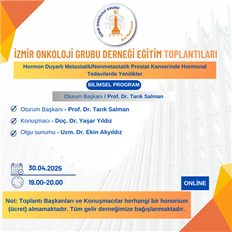 Hormon Duyarlı  Metastatik/Nonmetastatik Prostat Kanserinde Hormonal Tedavilerde Yenilikler