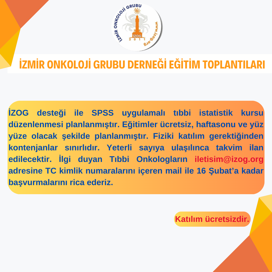 Spss Uygulamalı Tıbbi İstatistik Kursu